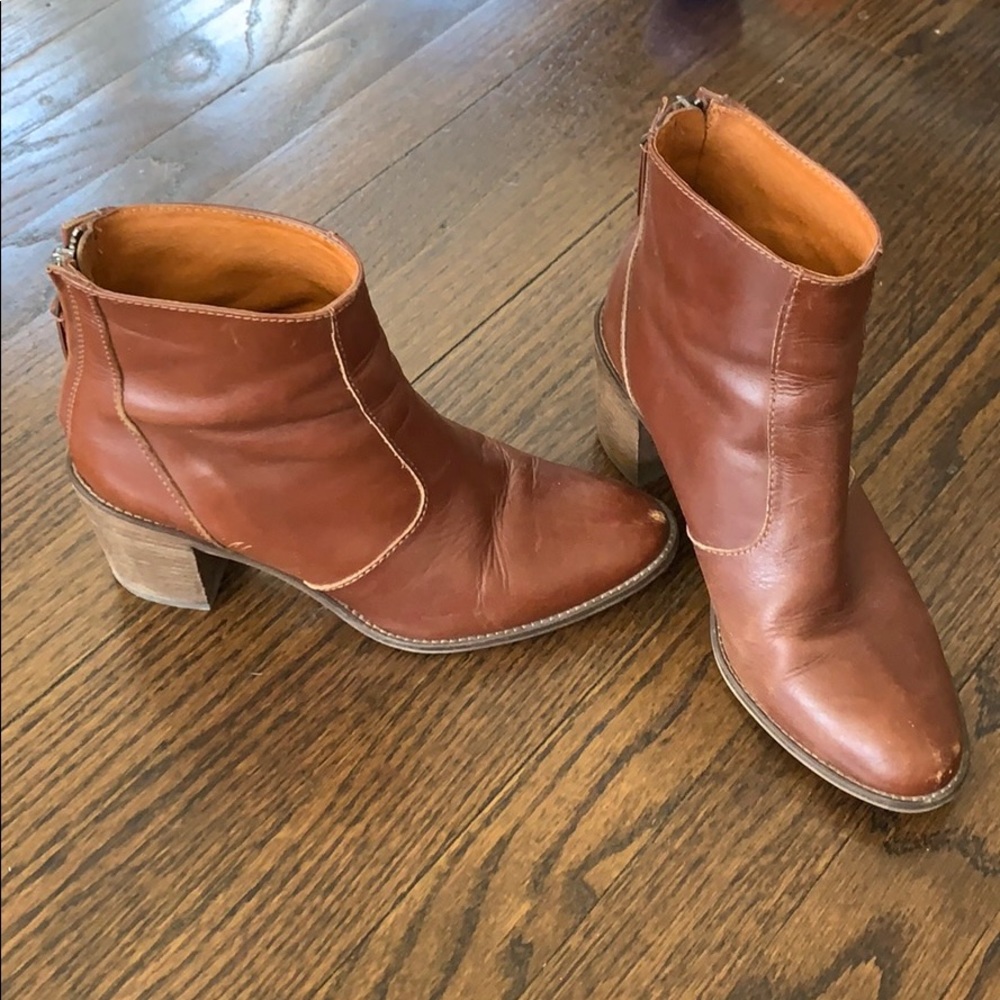 Madewell Brown Ankle Boot, 7.5